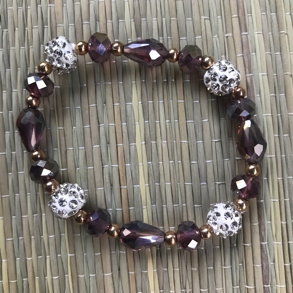 PURPLE BEAD BRACELET